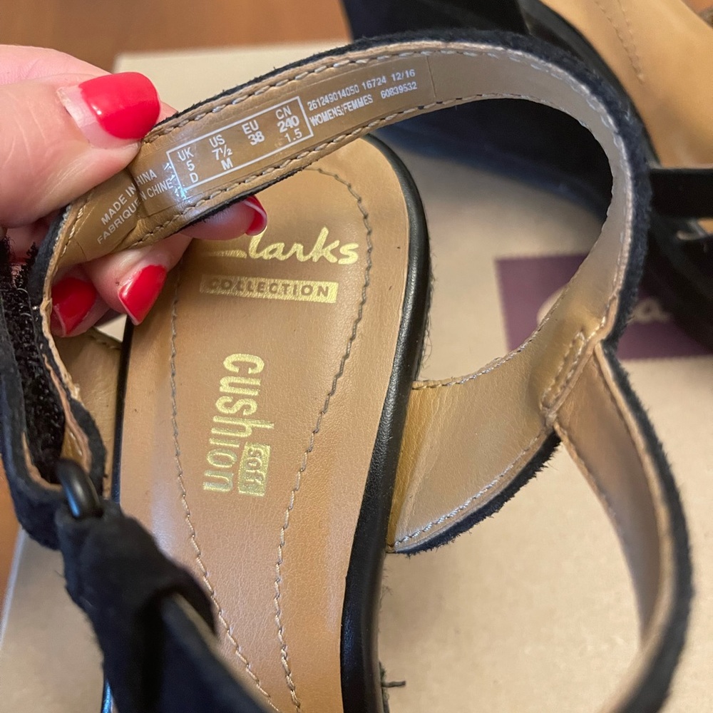 Clark’s Zia Reign Wedge in Black, Size 7 1/2 - Picture 3 of 6